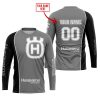 LIMITED EDITION - CUSTOM NAME MOTOCROCSS V2 - HUSQVARNA GREY - JERSEY