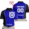 LIMITED EDITION - CUSTOM NAME MOTOCROCSS V2 - HUSQVARNA NAVY - POLO SHIRT