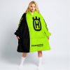 LIMITED EDITION - CUSTOM NAME MOTOCROCSS V2 - HUSQVARNA NEON - OODIE BLANKET HOODIE