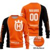 LIMITED EDITION - CUSTOM NAME MOTOCROCSS V2 - HUSQVARNA ORANGE - SWEATER UGLY