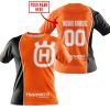 LIMITED EDITION - CUSTOM NAME MOTOCROCSS V2 - HUSQVARNA ORANGE - T-SHIRT