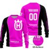 LIMITED EDITION - CUSTOM NAME MOTOCROCSS V2 - HUSQVARNA PINK - SWEATER UGLY