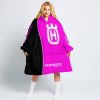 LIMITED EDITION - CUSTOM NAME MOTOCROCSS V2 - HUSQVARNA PINK - OODIE BLANKET HOODIE