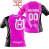 LIMITED EDITION - CUSTOM NAME MOTOCROCSS V2 - HUSQVARNA PINK - T-SHIRT