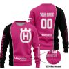 LIMITED EDITION - CUSTOM NAME MOTOCROCSS V2 - HUSQVARNA PINK 1 - SWEATER UGLY