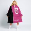 LIMITED EDITION - CUSTOM NAME MOTOCROCSS V2 - HUSQVARNA PINK 1 - OODIE BLANKET HOODIE
