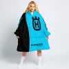 LIMITED EDITION - CUSTOM NAME MOTOCROCSS V2 - HUSQVARNA SKY BLUE - OODIE BLANKET HOODIE
