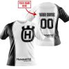 LIMITED EDITION - CUSTOM NAME MOTOCROCSS V2 - HUSQVARNA WHITE - T-SHIRT