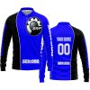 LIMITED EDITION - CUSTOM NAME MOTOCROCSS V2 - SEA DOO - BLUE - LONG SLEEVE POLO SHIRT