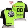 LIMITED EDITION - CUSTOM NAME MOTOCROCSS V2 - SEA DOO - GREEN 1 - POLO SHIRT