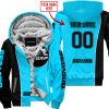 LIMITED EDITION - CUSTOM NAME MOTOCROCSS V2 - SEA DOO - SKY BLUE - FLEECE ZIP HOODIE