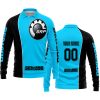 LIMITED EDITION - CUSTOM NAME MOTOCROCSS V2 - SEA DOO - SKY BLUE - LONG SLEEVE POLO SHIRT