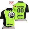 LIMITED EDITION - CUSTOM NAME MOTOCROCSS V2 - SKI DOO - GREEN 1 - POLO SHIRT