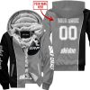 LIMITED EDITION - CUSTOM NAME MOTOCROCSS V2 - SKI DOO - GREY - FLEECE ZIP HOODIE