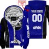 LIMITED EDITION - CUSTOM NAME MOTOCROCSS V2 - SKI DOO - NAVY - FLEECE ZIP HOODIE