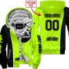 LIMITED EDITION - CUSTOM NAME MOTOCROCSS V2 - SKI DOO - NEON - FLEECE ZIP HOODIE