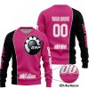 LIMITED EDITION - CUSTOM NAME MOTOCROCSS V2 - SKI DOO - PINK 1 - SWEATER UGLY
