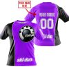 LIMITED EDITION - CUSTOM NAME MOTOCROCSS V2 - SKI DOO - PURPLE - T-SHIRT