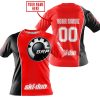 LIMITED EDITION - CUSTOM NAME MOTOCROCSS V2 - SKI DOO - RED - T-SHIRT