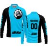 LIMITED EDITION - CUSTOM NAME MOTOCROCSS V2 - SKI DOO - SKY BLUE - LONG SLEEVE POLO SHIRT
