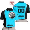 LIMITED EDITION - CUSTOM NAME MOTOCROCSS V2 - SKI DOO - SKY BLUE - POLO SHIRT