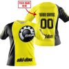 LIMITED EDITION - CUSTOM NAME MOTOCROCSS V2 - SKI DOO - YELLOW - T-SHIRT