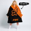 TOO FAST TO LIVE TOO YOUNG TO DIE - 3D ALL OVER PRINTED - FOX RACING - ORANGE - OODIE BLANKET HOODIE