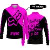 TOO FAST TO LIVE TOO YOUNG TO DIE - 3D ALL OVER PRINTED - FOX RACING - PINK - LONG SLEEVE POLO SHIRT