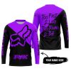 TOO FAST TO LIVE TOO YOUNG TO DIE - 3D ALL OVER PRINTED - FOX RACING - PURPLE - JERSEY