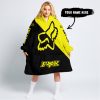 TOO FAST TO LIVE TOO YOUNG TO DIE - 3D ALL OVER PRINTED - FOX RACING - YELLOW - OODIE BLANKET HOODIE
