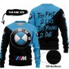 TOO FAST TO LIVE TOO YOUNG TO DIE - 3D ALL OVER PRINTED - BMW - SWEATER UGLY