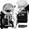 TOO FAST TO LIVE TOO YOUNG TO DIE - 3D ALL OVER PRINTED - CAN AM - FLEECE ZIP HOODIE