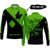 TOO FAST TO LIVE TOO YOUNG TO DIE - 3D ALL OVER PRINTED - KAWASAKI - LONG SLEEVE POLO SHIRT