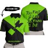 TOO FAST TO LIVE TOO YOUNG TO DIE - 3D ALL OVER PRINTED - KAWASAKI - POLO SHIRT