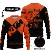 TOO FAST TO LIVE TOO YOUNG TO DIE - 3D ALL OVER PRINTED - KTM - SWEATER UGLY
