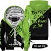 TOO FAST TO LIVE TOO YOUNG TO DIE - 3D ALL OVER PRINTED - MONSTER ENERGY - FLEECE ZIP HOODIE
