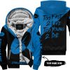 TOO FAST TO LIVE TOO YOUNG TO DIE - 3D ALL OVER PRINTED - POLARIS - BLUE - FLEECE ZIP HOODIE