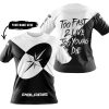 TOO FAST TO LIVE TOO YOUNG TO DIE - 3D ALL OVER PRINTED - POLARIS - WHITE - T-SHIRT