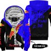 TOO FAST TO LIVE TOO YOUNG TO DIE - 3D ALL OVER PRINTED - RED BULL - FLEECE ZIP HOODIE