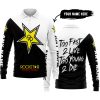 TOO FAST TO LIVE TOO YOUNG TO DIE - 3D ALL OVER PRINTED - ROCKSTAR ENERGY - LONG SLEEVE POLO SHIRT
