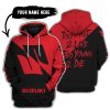 TOO FAST TO LIVE TOO YOUNG TO DIE - 3D ALL OVER PRINTED - SUZUKI - RED