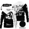 TOO FAST TO LIVE TOO YOUNG TO DIE - 3D ALL OVER PRINTED - THOR RACING - SWEATER UGLY