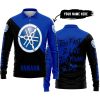TOO FAST TO LIVE TOO YOUNG TO DIE - 3D ALL OVER PRINTED - YAMAHA - BLUE - LONG SLEEVE POLO SHIRT