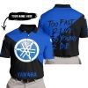 TOO FAST TO LIVE TOO YOUNG TO DIE - 3D ALL OVER PRINTED - YAMAHA - BLUE - POLO SHIRT