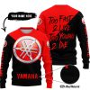 TOO FAST TO LIVE TOO YOUNG TO DIE - 3D ALL OVER PRINTED - YAMAHA - RED - SWEATER UGLY