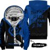 TOO FAST TO LIVE TOO YOUNG TO DIE - 3D ALL OVER PRINTED - HUSQVARNA - FLEECE ZIP HOODIE