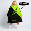 TOO FAST TO LIVE TOO YOUNG TO DIE - 3D ALL OVER PRINTED - ALPINESTARS NEON - OODIE BLANKET HOODIE
