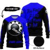 TOO FAST TO LIVE TOO YOUNG TO DIE - 3D ALL OVER PRINTED - CAN AM BLUE - SWEATER UGLY