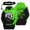 TOO FAST TO LIVE TOO YOUNG TO DIE - 3D ALL OVER PRINTED - CAN AM GREEN