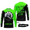 TOO FAST TO LIVE TOO YOUNG TO DIE - 3D ALL OVER PRINTED - CAN AM GREEN - JERSEY